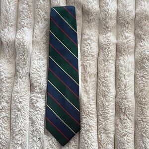 Brooks Brothers Green and Red Striped Tie